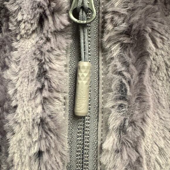The North Face Furlander Faux Fur Hooded Vest Gray L NWOT - Picture 6 of 11